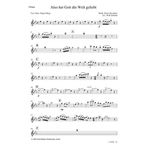 Produktbild des Artikels Also hat Gott die Welt geliebt (Flöte) (Noten - Download)