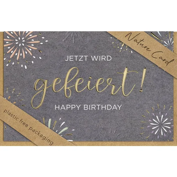 Produktbild des Artikels Faltkarte "Jetzt wird gefeiert!" (Schreibwaren)