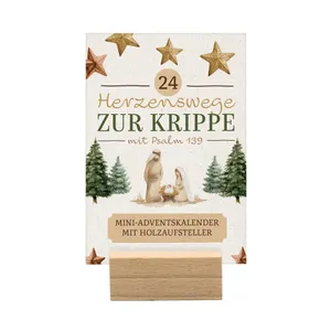 Produktbild des Artikels 24 Herzenswege zur Krippe mit Psalm 139 - Adventskalender (Kalender)