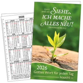 Produktbild des Artikels Jahreslosung 2026 - Gottes Wort für jeden Tag (Kalender - Geheftet)