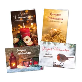 Produktbild des Artikels Weihnachts-Faltkarten-Serie 4 Stk. (Schreibwaren)