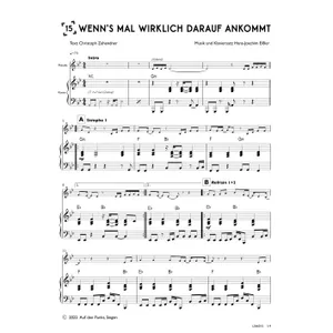 Produktbild des Artikels Wenn's mal wirklich darauf ankommt (Klavier) (Noten - Download)