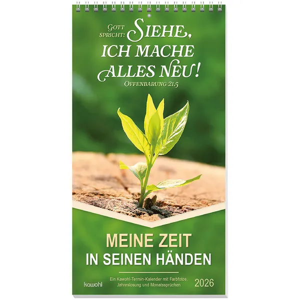 Produktbild des Artikels Meine Zeit in seinen Händen 2026 (Kalender - Spiralbindung)