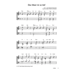 Produktbild des Artikels Das Meer ist so tief (Noten - Download)