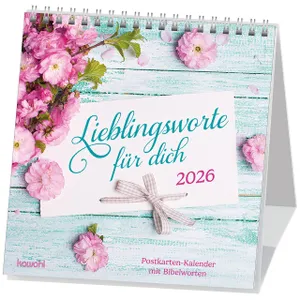 Produktbild des Artikels Lieblingsworte für dich 2026 - Postkartenkalender (Kalender - Spiralbindung)