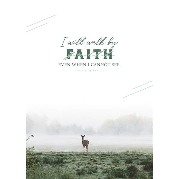 Produktbild des Artikels Poster: Walk by faith - A3 ()