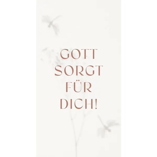 Produktbild des Artikels Metallschild: Gott sorgt für Dich! ()