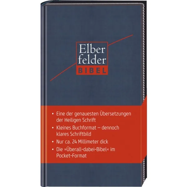 Produktbild des Artikels Elberfelder Bibel - Pocket Edition Kunstleder mit Reißverschluss (Bibel - Kunstleder)