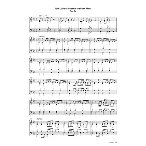 Produktbild des Artikels Dein Lob sei immer in meinem Mund (Noten - Download)