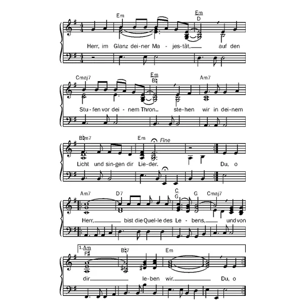 Produktbild des Artikels Herr im Glanz deiner Majestät (Noten - Download)
