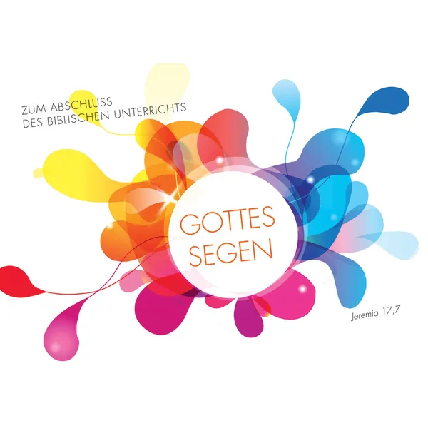 Produktbild des Artikels Faltkarte "Zum Abschluss des Biblischen Unterrichts" - 5er-Pack (Schreibwaren)