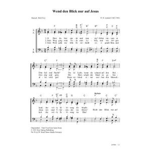 Produktbild des Artikels Wend den Blick nur auf Jesus (Noten - Download)