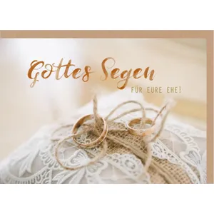 Produktbild des Artikels Faltkarte "Gottes Segen" - Ringe (Schreibwaren)