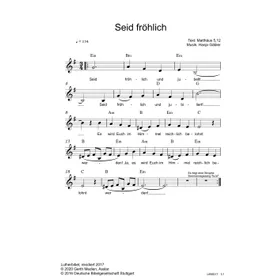 Produktbild des Artikels Seid fröhlich und jubelt (Noten - Download)