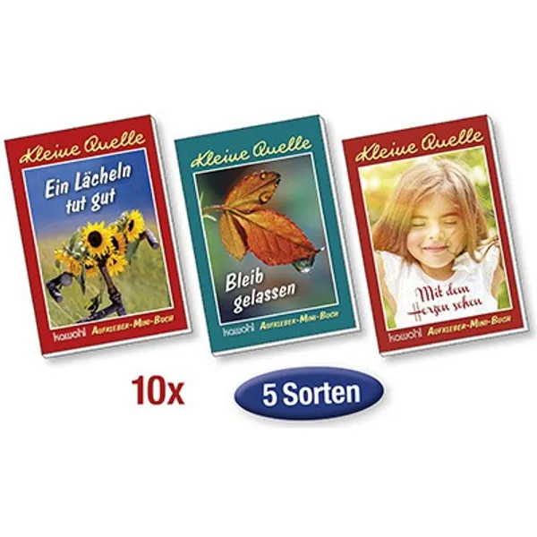 Produktbild des Artikels Spar-Paket: Aufkleber-Mini-Bücher Kleine Quelle 10 Stk. (Buch - Kartoniert)