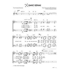 Produktbild des Artikels Ganz genau (Chor) (Noten - Download)