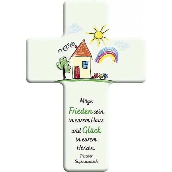 Produktbild des Artikels Metall-Kreuz "Möge Frieden sein in eurem Haus" ()