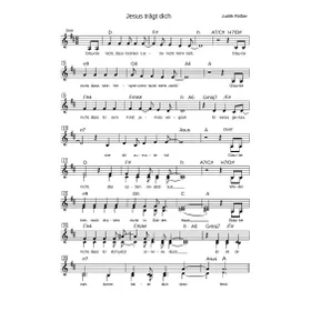 Produktbild des Artikels Jesus trägt dich (Noten - Download)