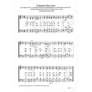 Produktbild des Artikels Schönster Herr Jesu (Noten - Download)