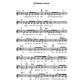 Produktbild des Artikels Kostbarer Jesus (Noten - Download)