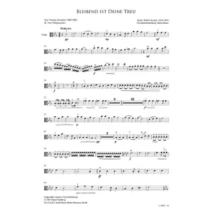 Produktbild des Artikels Bleibend ist deine Treu (Viola) (Noten - Download)