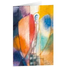 Produktbild des Artikels Kunstkarten "Engel im Farbspiel" 5 Stk. (Schreibwaren)