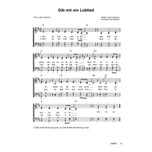 Produktbild des Artikels Gib mir ein Loblied (Noten - Download)