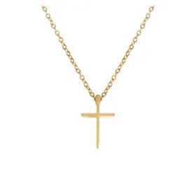 Produktbild des Artikels Halskette mit Anhänger Kreuz, Goldauflage ()