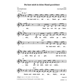 Produktbild des Artikels Du hast mich in deine Hand gezeichnet (Noten - Download)