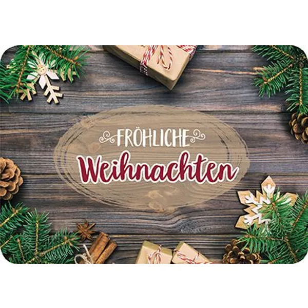Produktbild des Artikels Postkarte - Fröhliche Weihnachten (Schreibwaren)