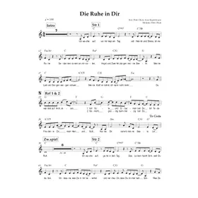 Produktbild des Artikels Die Ruhe in dir (Noten - Download)