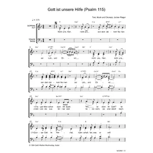Produktbild des Artikels Gott ist unsre Hilfe (Psalm 115) (Noten - Download)