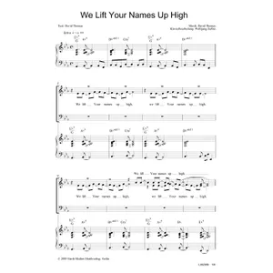 Produktbild des Artikels We Lift Your Names Up High (Noten - Download)