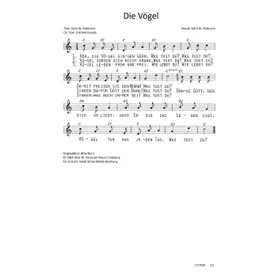 Produktbild des Artikels Die Vögel (Noten - Download)