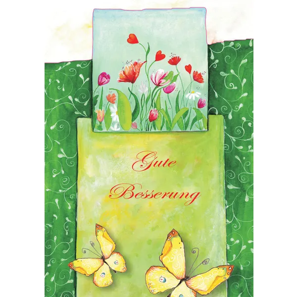 Produktbild des Artikels Stanzkarte "Gute Besserung" - 5 Stück (Schreibwaren)