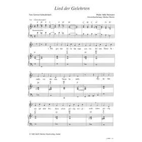 Produktbild des Artikels Lied der Gelehrten (Noten - Download)