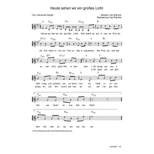 Produktbild des Artikels Heute sehen wir ein großes Licht (Noten - Download)