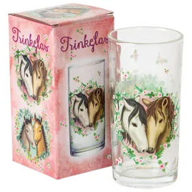 Produktbild des Artikels Trinkglas "Pferdepaar" ()