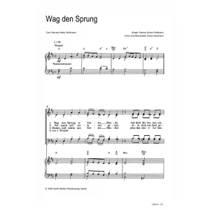 Produktbild des Artikels Wag den Sprung (Noten - Download)