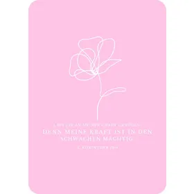 Produktbild des Artikels Postkarte "One Line - Blume" (Schreibwaren)