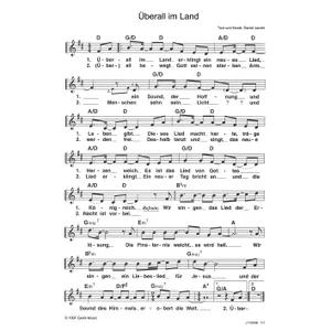 Produktbild des Artikels Überall im Land (Noten - Download)