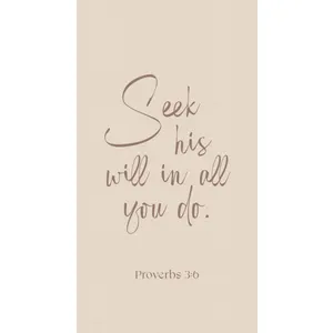 Produktbild des Artikels Metallschild: Seek his will in all you do ()