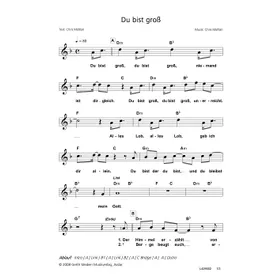 Produktbild des Artikels Du bist groß (Noten - Download)