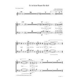 Produktbild des Artikels Es ist kein Raum für dich (Noten - Download)