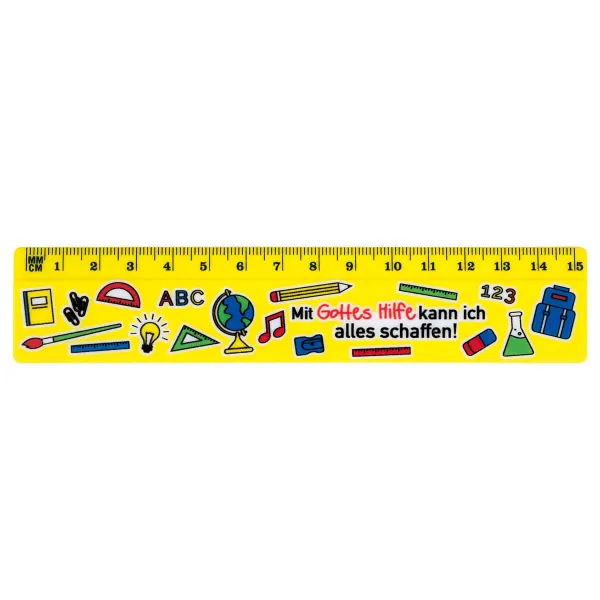 Produktbild des Artikels Lineal "Schule" - 15cm (Schreibwaren)