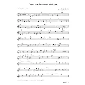 Produktbild des Artikels Denn der Geist und die Braut (Geige / Querflöte) (Noten - Download)