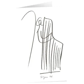 Produktbild des Artikels Kunstkarten "Bote mit Harfe" 5 Stk. (Schreibwaren)