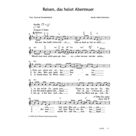 Produktbild des Artikels Reisen, das heisst Abenteuer (Noten - Download)
