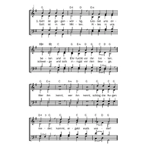 Produktbild des Artikels Gott ist gegenwärtig (Noten - Download)