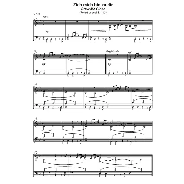 Produktbild des Artikels Zieh mich hin zu dir (Noten - Download)